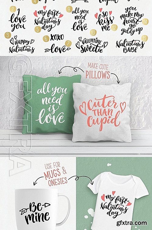 CM - Valentines Day quotes SVG bundle 1149401