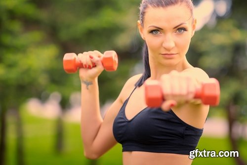 Collection of fitness gym beautiful body muscle girl female male sportsman 25 HQ Jpeg