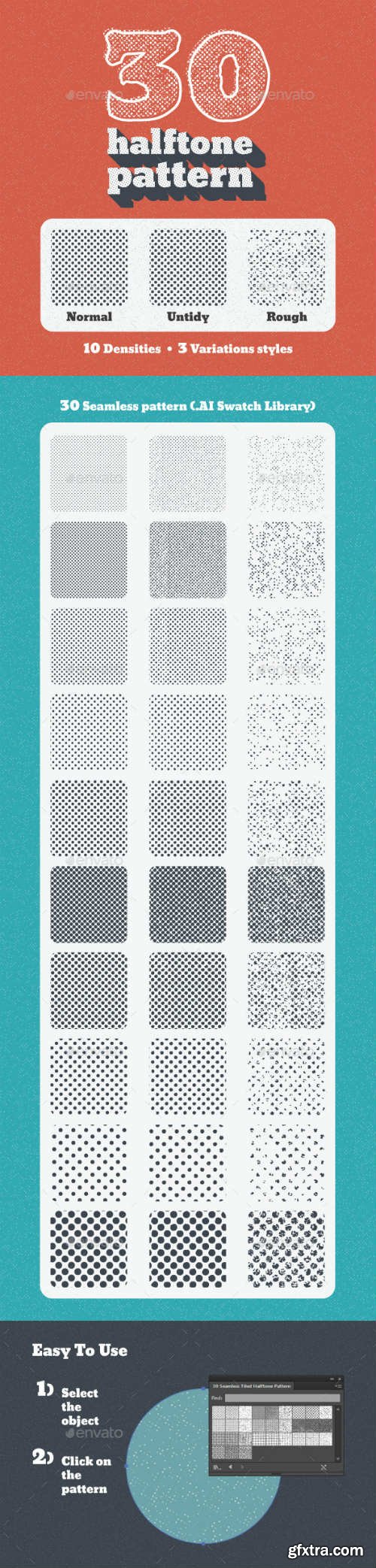 GR - 30 Seamless Tiled Halftone Patterns 12089574 GR - 30 Seamless Tiled Halftone Patterns 12089574