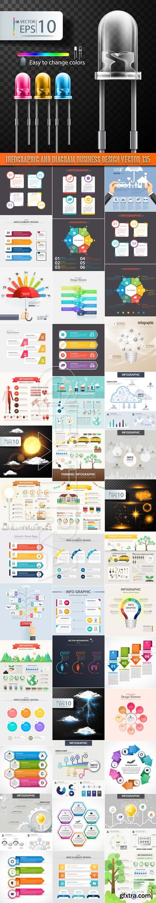 Infographic and diagram business design vector 135