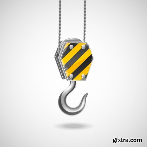 Collection cartoon builder construction worker icon sticker tool vector image 18 EPS