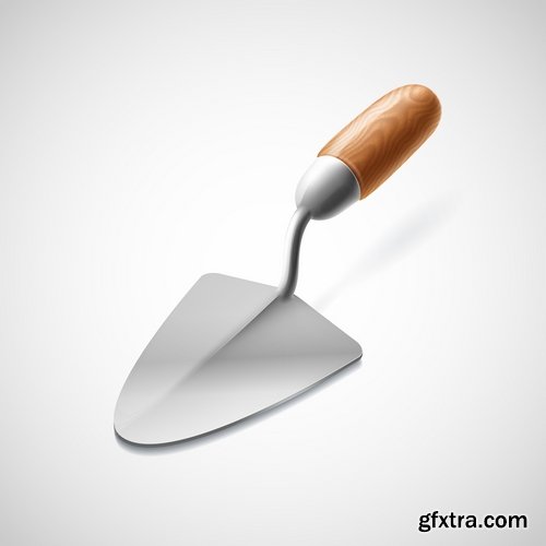 Collection cartoon builder construction worker icon sticker tool vector image 18 EPS