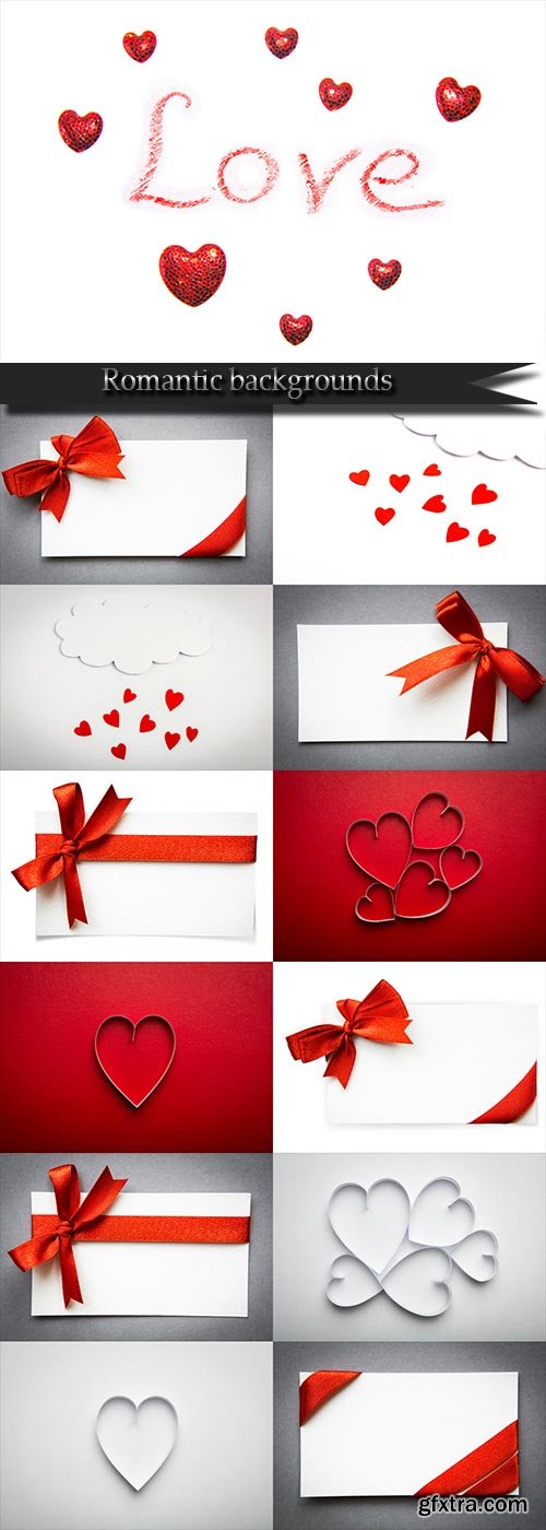 Romantic backgrounds for Valentine's day