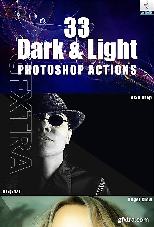 GraphicRiver - 33 Dark & Light Photoshop Actions 19193007