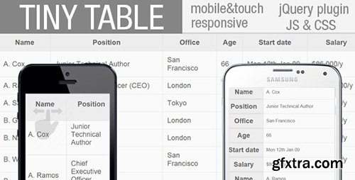 CodeCanyon - TinyTables v1.0 - jQuery Plugin for mobile HTML table - 11324628 CodeCanyon - TinyTables v1.0 - jQuery Plugin for mobile HTML table - 11324628