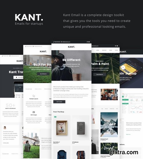 ThemeForest - Kant - Responsive Email for Startups with 50+ Sections + StampReady Builder + MailChimp Integration  19326277