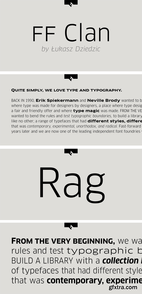 FF Clan OT Font Family