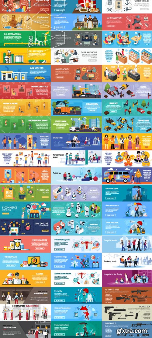 Templates flat design concept vector 118