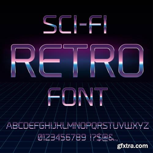 Alphabet Vector Fonts #5, 17xEPS