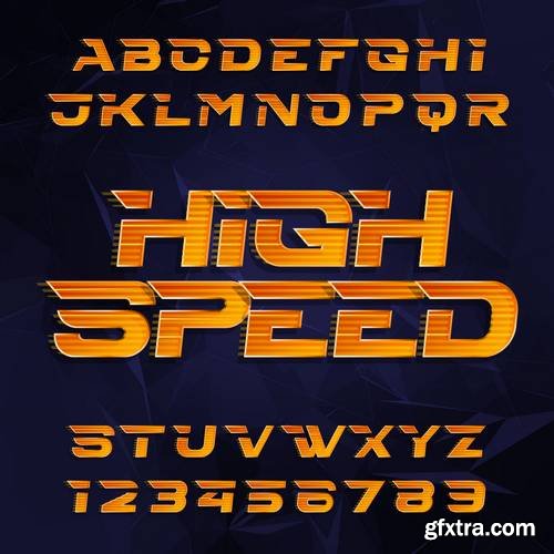 Alphabet Vector Fonts #5, 17xEPS