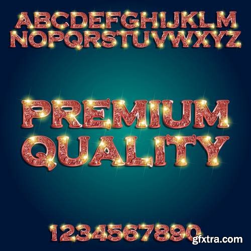 Alphabet Vector Fonts #5, 17xEPS