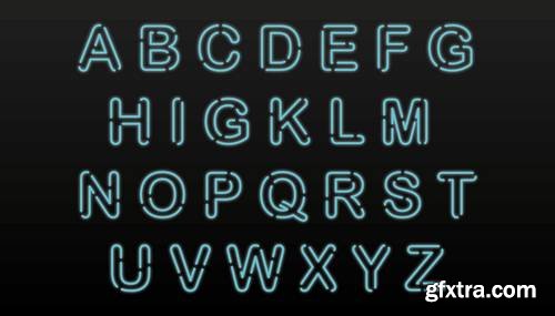Alphabet Vector Fonts #5, 17xEPS