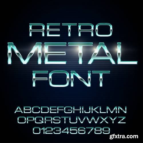 Alphabet Vector Fonts #5, 17xEPS