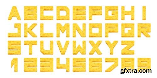 Alphabet Vector Fonts #5, 17xEPS
