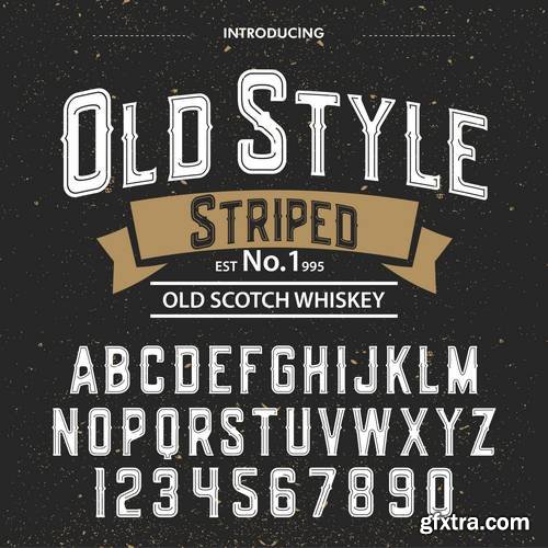 Alphabet Vector Fonts #5, 17xEPS