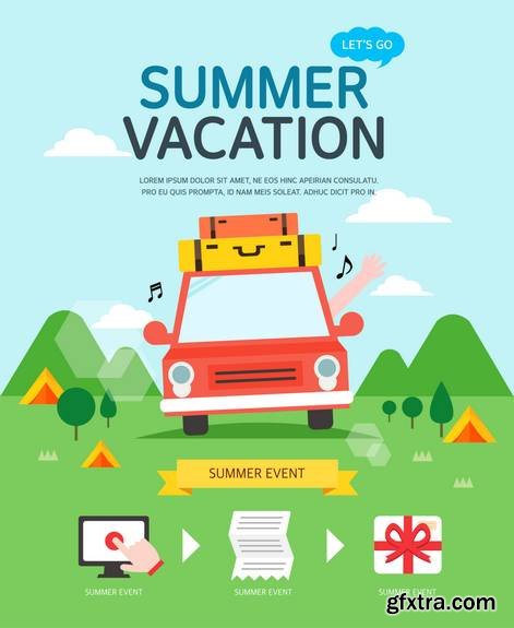 Summer Travel Illustration