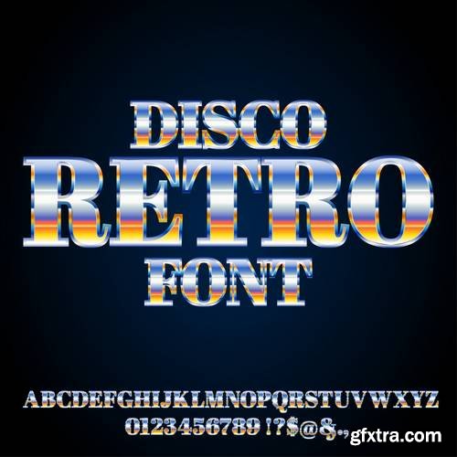 Alphabet Vector Fonts #6, 17xEPS