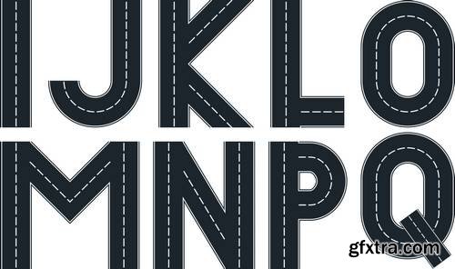 Alphabet Vector Fonts #6, 17xEPS