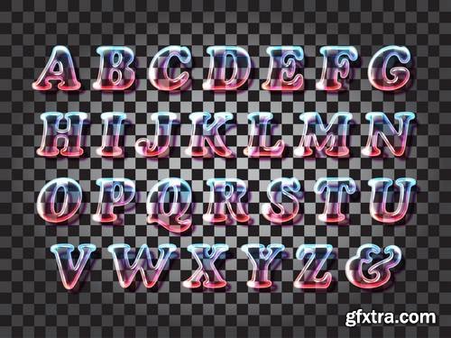 Alphabet Vector Fonts #6, 17xEPS