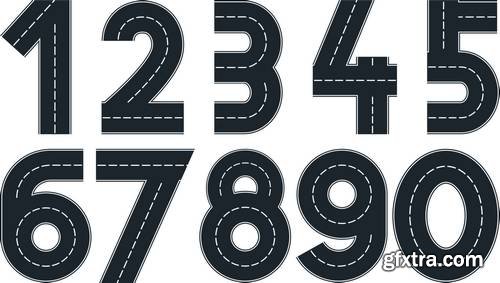 Alphabet Vector Fonts #6, 17xEPS