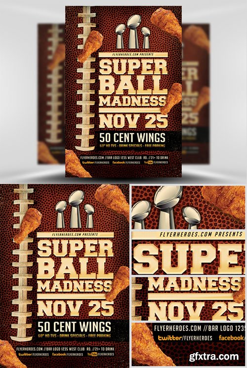 Super Ball Madness Flyer Template v2 Super Ball Madness Flyer Template v2