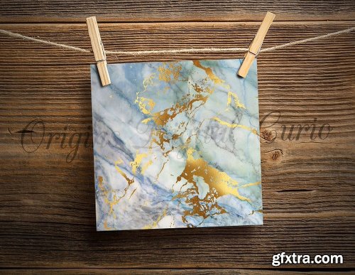 CreativeMarket Gilded Gold Marble Digital Paper 1152783