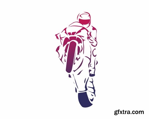 Collection logo sports icon ski snowboard soccer wrestling tennis 25 EPS