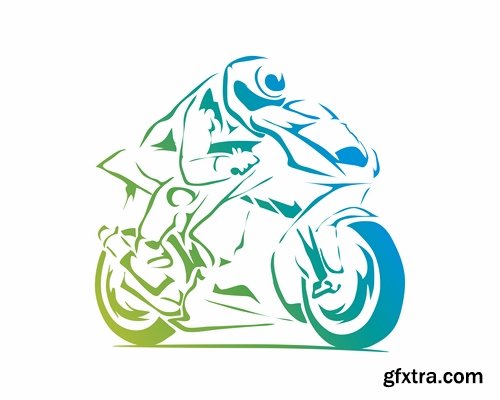 Collection logo sports icon ski snowboard soccer wrestling tennis 25 EPS