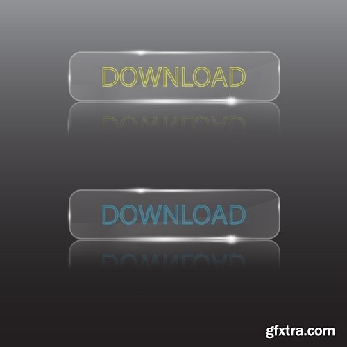 Collection banner button design web site tool key 25 EPS Collection banner button design web site tool key 25 EPS