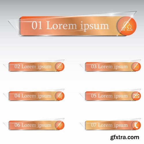 Collection banner button design web site tool key 25 EPS Collection banner button design web site tool key 25 EPS