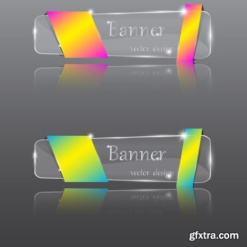 Collection banner button design web site tool key 25 EPS Collection banner button design web site tool key 25 EPS