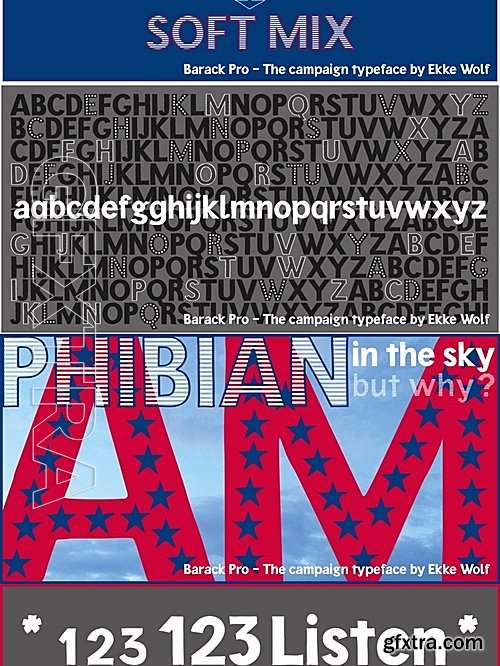 MF - Barack Pro - Webfont and Desktop font- 4 fonts: $30.00
