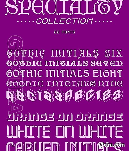 MF - Gerald Gallo&rsquo;s Specialty Collection Fonts - 22 fonts: $49.00
