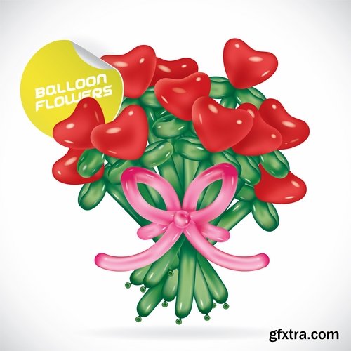 Collection flyer gift card Valentine's Day invitation card vector image 7-25 EPS