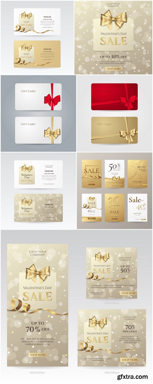 Elegant Sale Banners And Card - 8 Vector