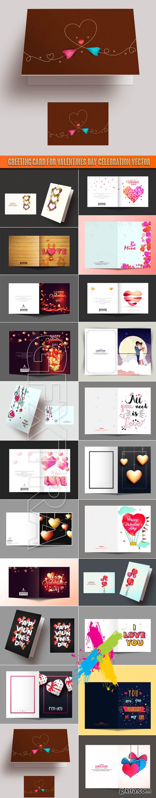 Greeting Card for Valentines Day celebration vector