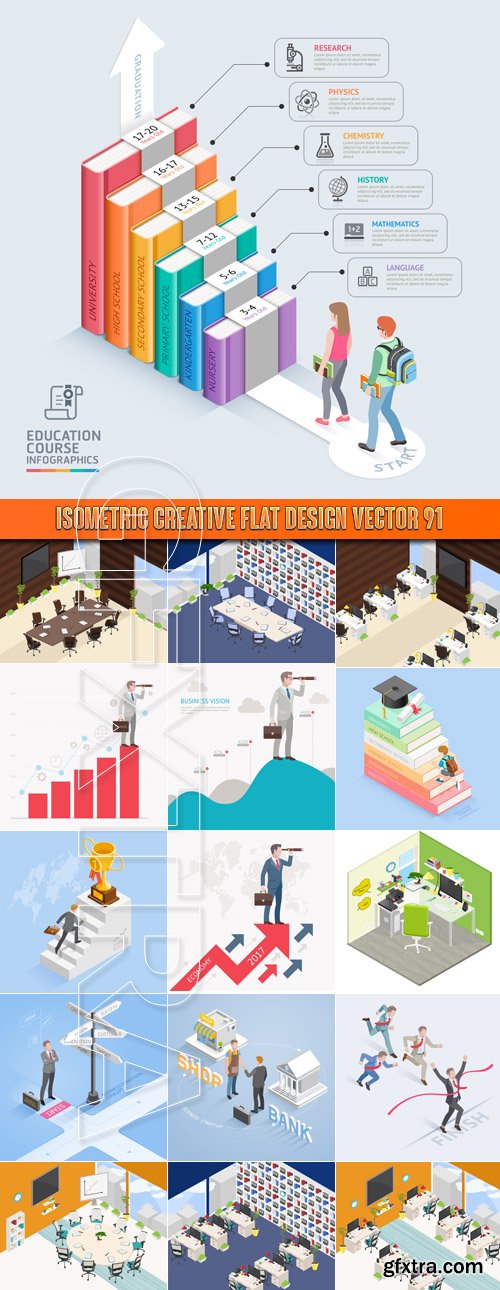 Isometric creative flat design vector 91