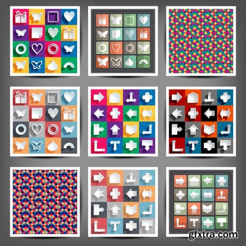 Collection book cover journal notebook flyer card business card banner vector image 62-25 EPS