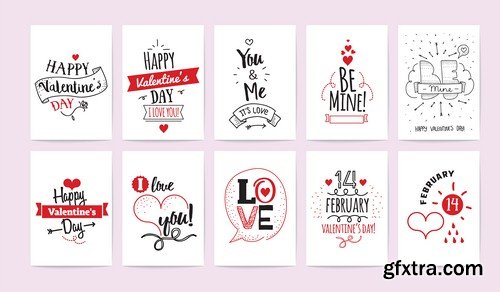 Collection for Valentine's Day - 5 EPS