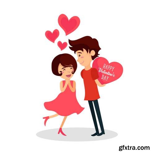 Modern Romantic Happy Valentine Card