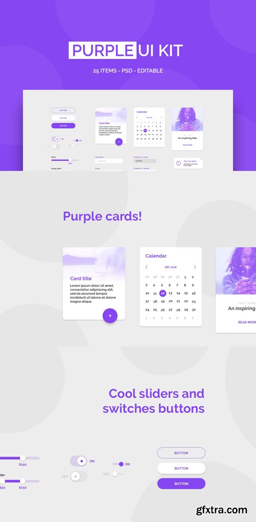 Purple UI Kit Purple UI Kit