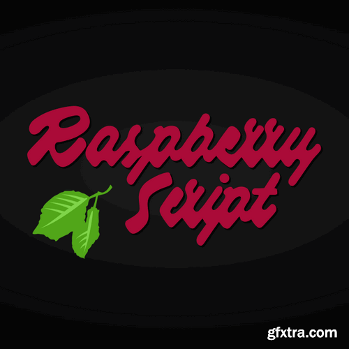 Raspberry Script font (Only Letters!)