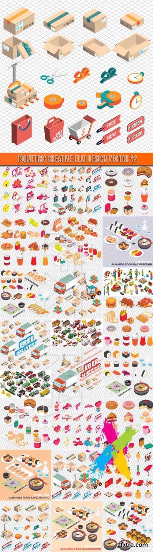 Isometric creative flat design vector 92
