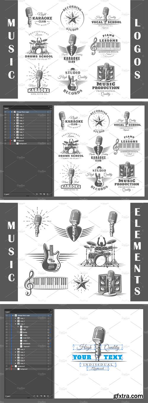 CM 1189492 - 9 Music Logos Templates Vol.4