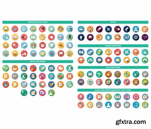 GraphicRiver - Universal Colorful Flat Icons 8471713