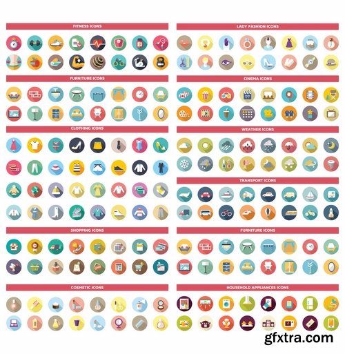 GraphicRiver - Universal Colorful Flat Icons 8471713