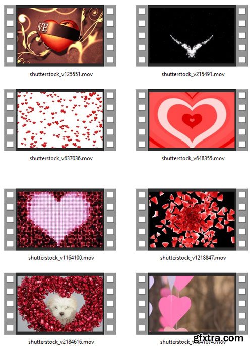 Amazing Hearts! Shutterstock Footages 25xMOV
