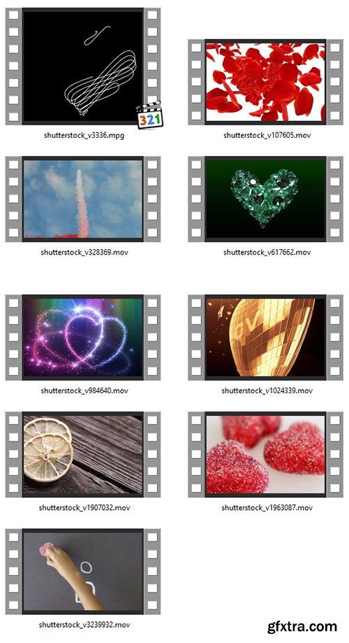 Amazing Hearts! Shutterstock Footages 25xMOV