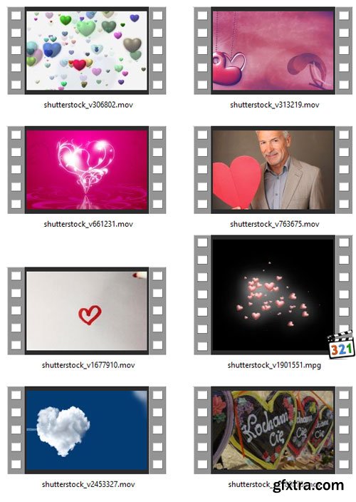 Amazing Hearts! Shutterstock Footages 25xMOV
