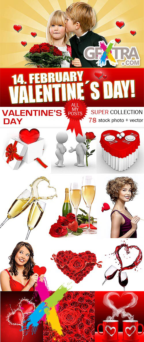Valentine's Day - BIG Collection 59xJPG, 19xEPS